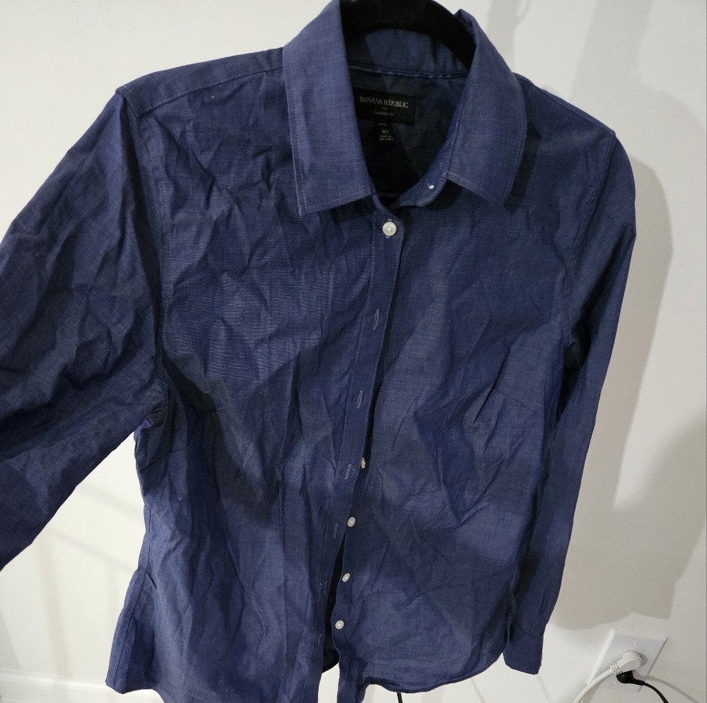 Banana Republic Women's size 10 button up - Picture 4 of 8
